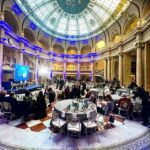 catering mesas redondas gris
