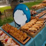 decoración le petit prince, bocadillos y pasteles