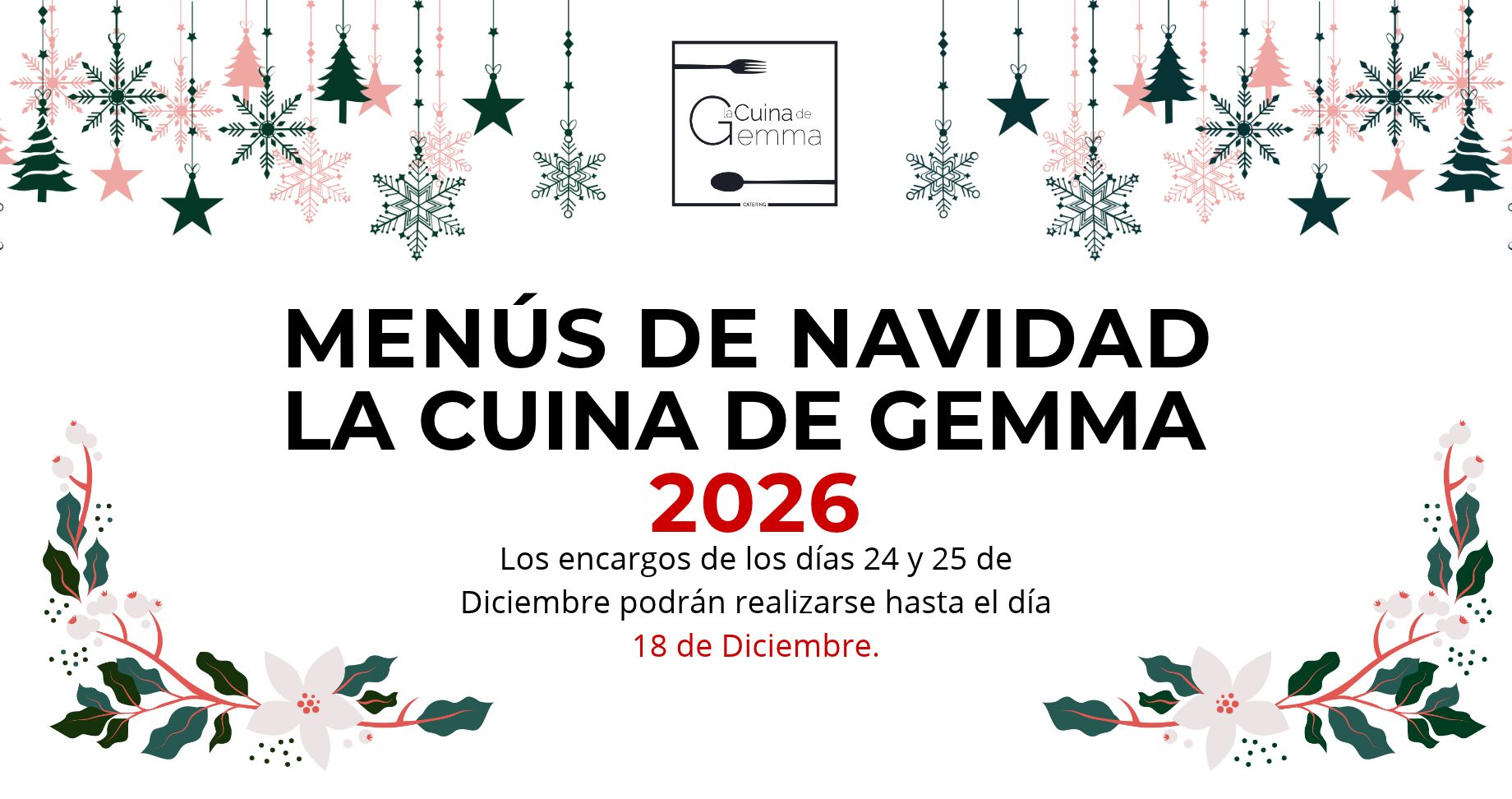 Banner Navidad 2026 - La Cuina De Gemma
